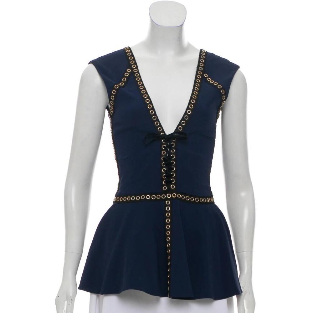 JONATHAN SIMKHAI Sleeveless Tie Up Top